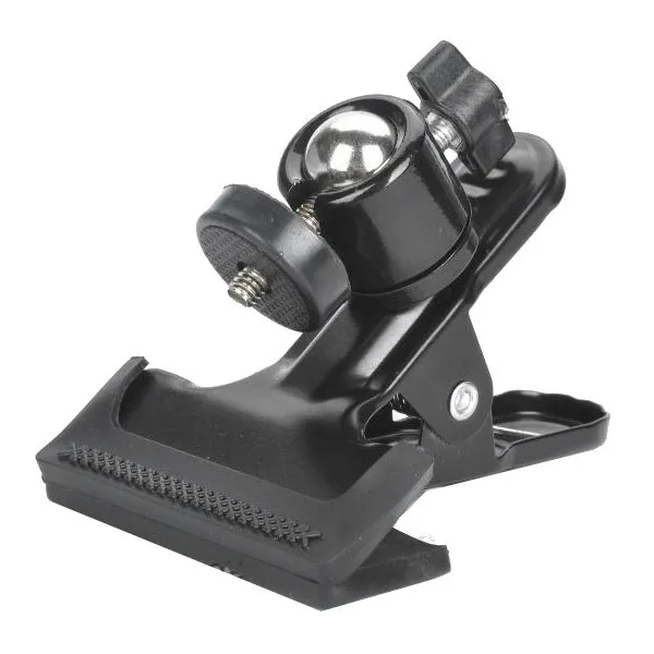 Fixation pince 55mm avec rotule pour caméra, appareil photo numérique et camescope