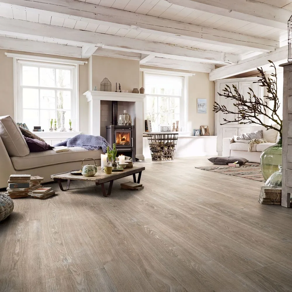 Sol stratifie grande lame, résistant à l’eau 24h, décor chêne Meister LL 250 – Image 6