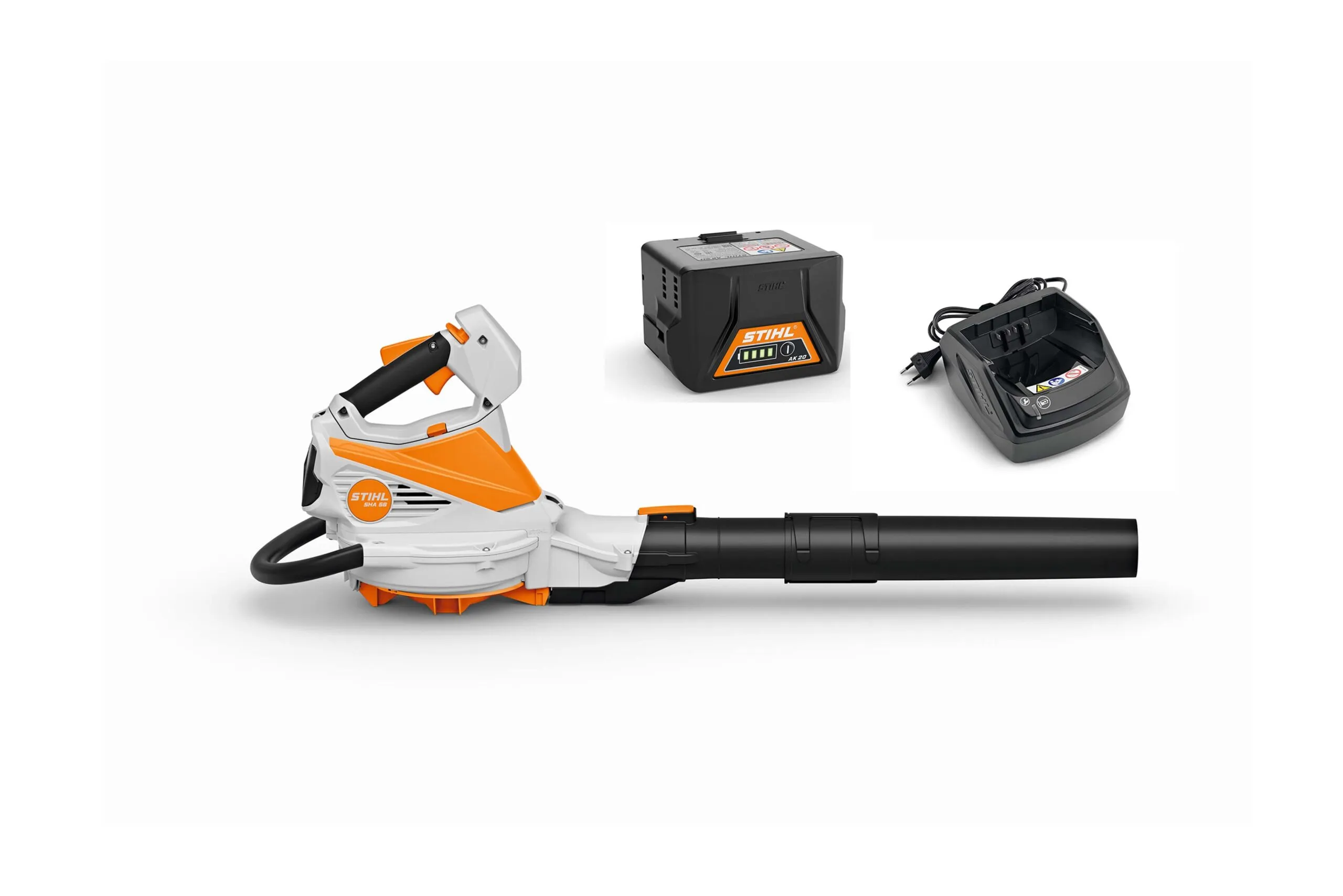 Aspiro-souffleur à batterie STIHL – SHA 56 (pack batterie AK 20 + chargeur AL 101) – Gamme AK