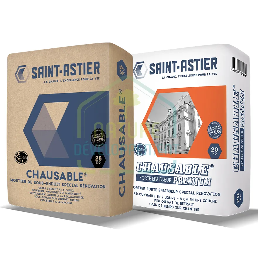 CHAUSABLE mortier Chaux Prêt à l’Emploi pour sous enduit de Saint Astier