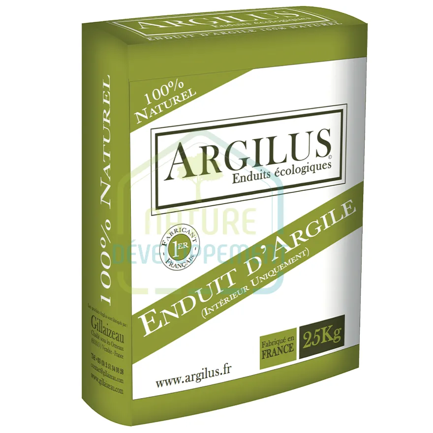 Enduit terre de finition prêt à l’emploi Argilus