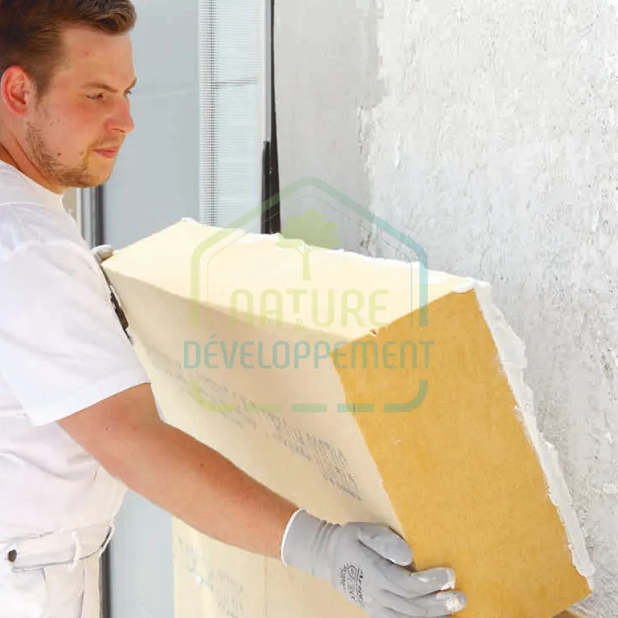 ITE Enduit et fibre de bois rigide STEICO Protect L Dry Isolation Thermique Extérieure – Image 2