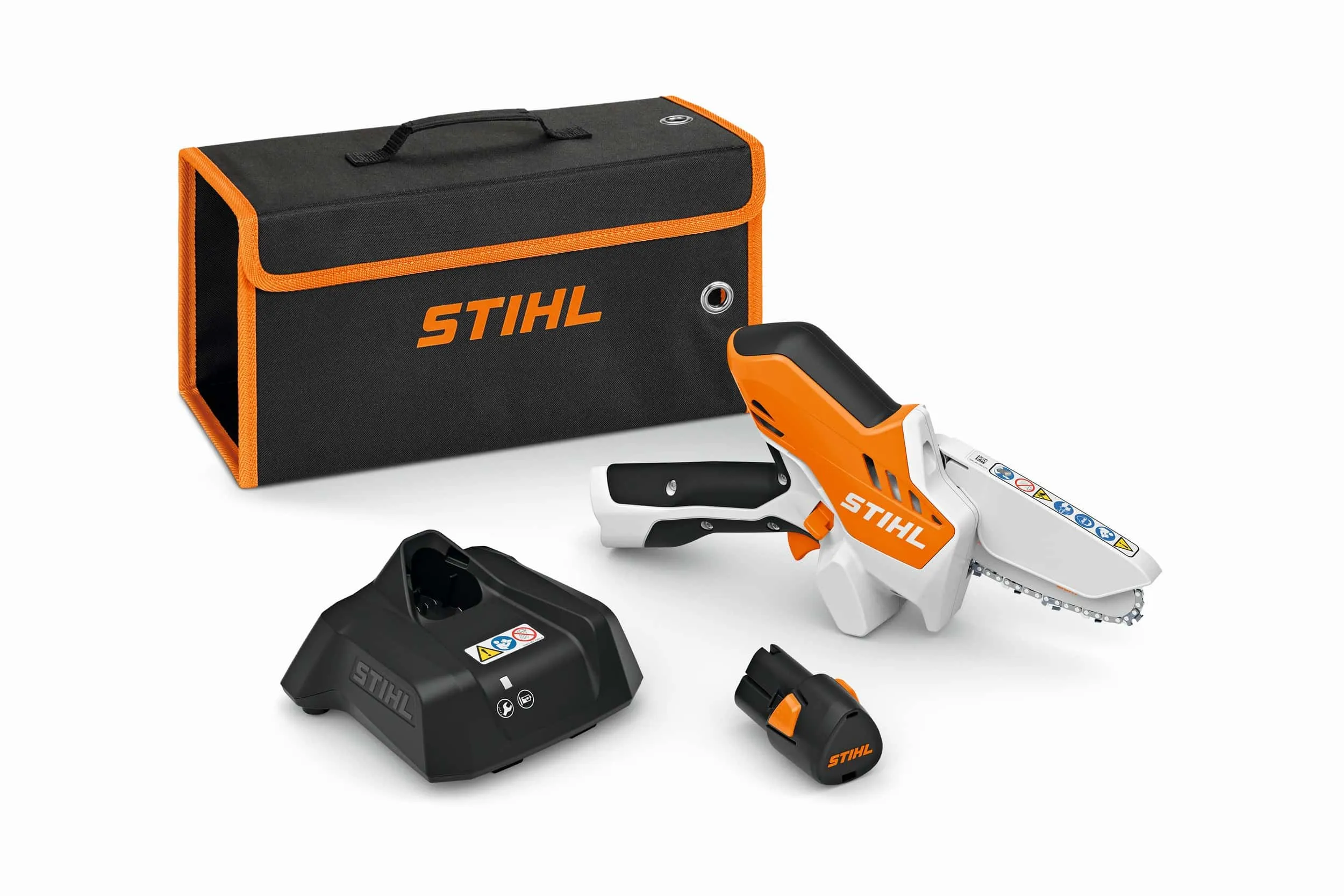 Scie à main à batterie STIHL – GTA 26 (pack batterie + chargeur + chaîne + guide de chaîne + multioil BIO + sac de transport) – Gamme AS – Image 5