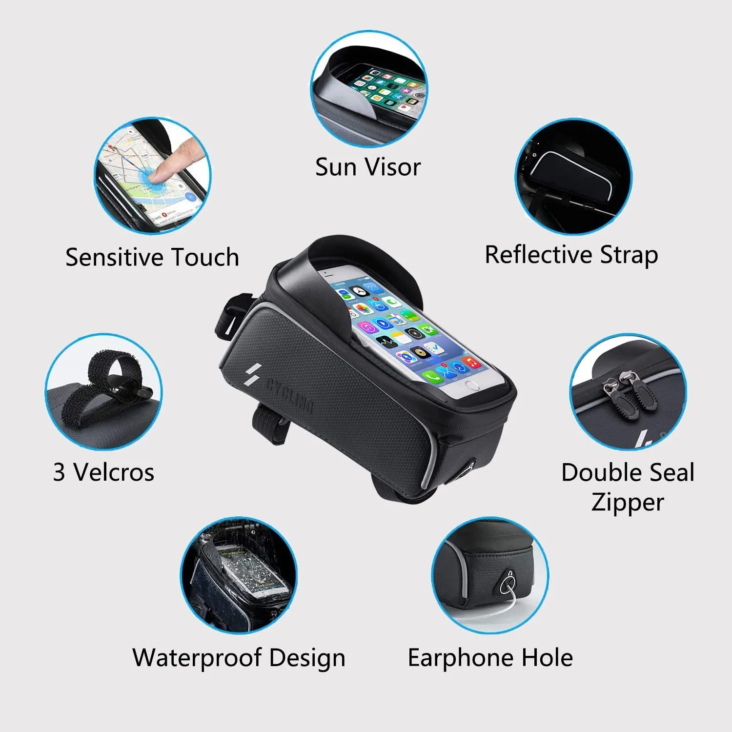 Sacoche de Cadre Vélo pour Smartphone – Image 3