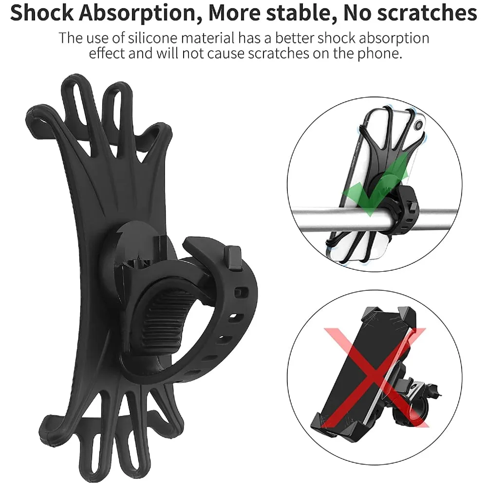 Pack de 2 Supports Smartphone Vélo en Silicone – Image 2