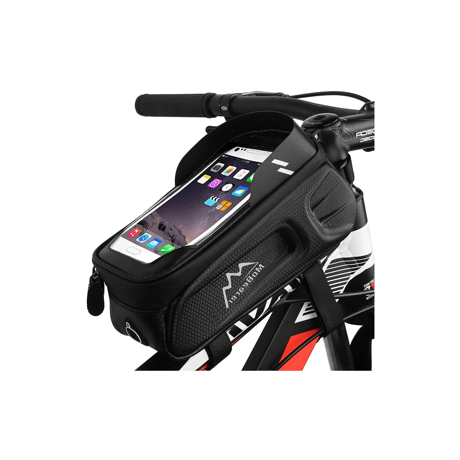Pochette Téléphone Vélo Étanche avec Pare-Soleil