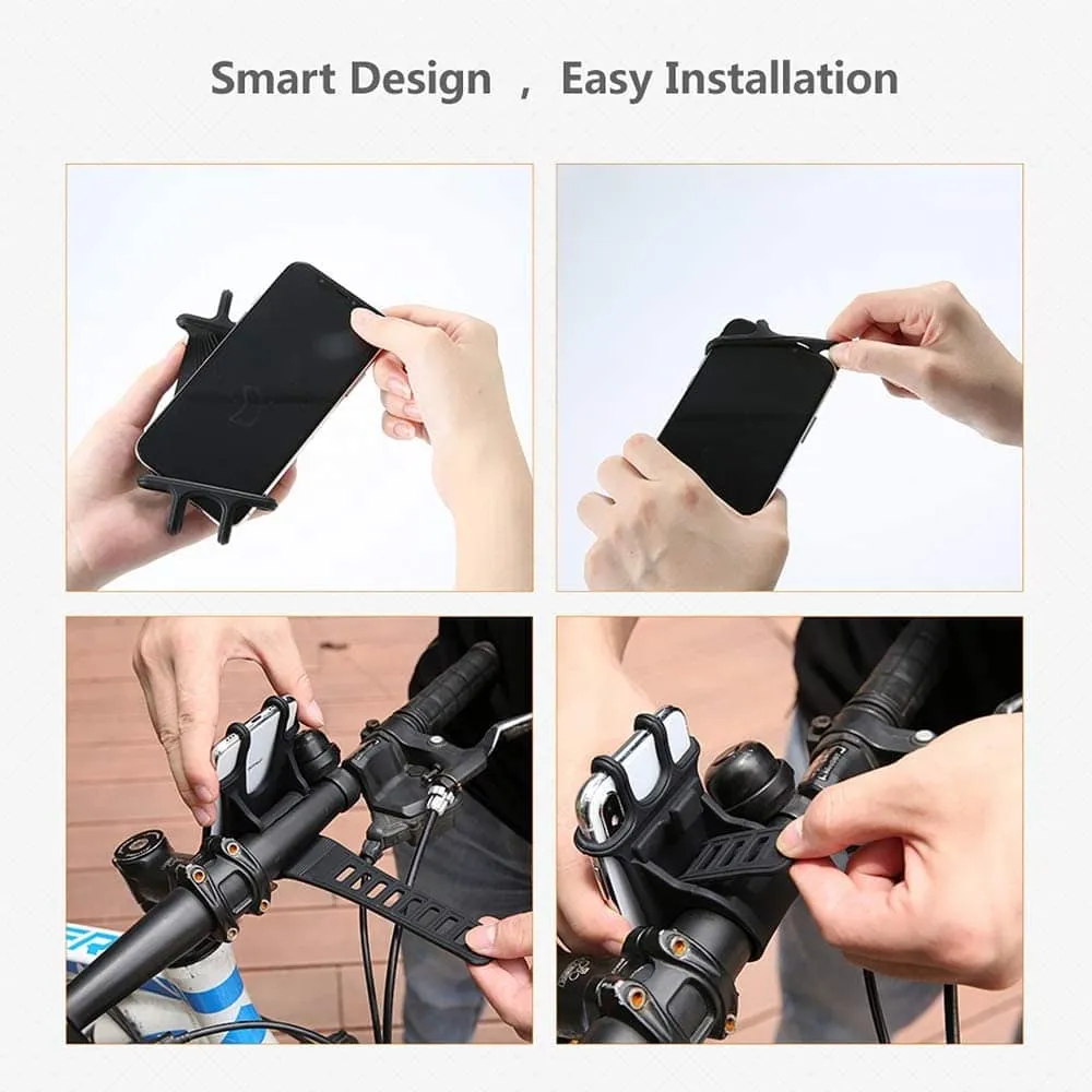 Support Smartphone pour Vélo avec Bandes en Silicone – Image 3