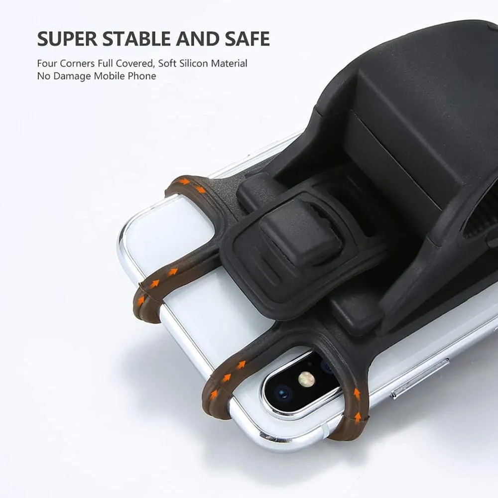 Support Smartphone pour Vélo avec Bandes en Silicone – Image 2