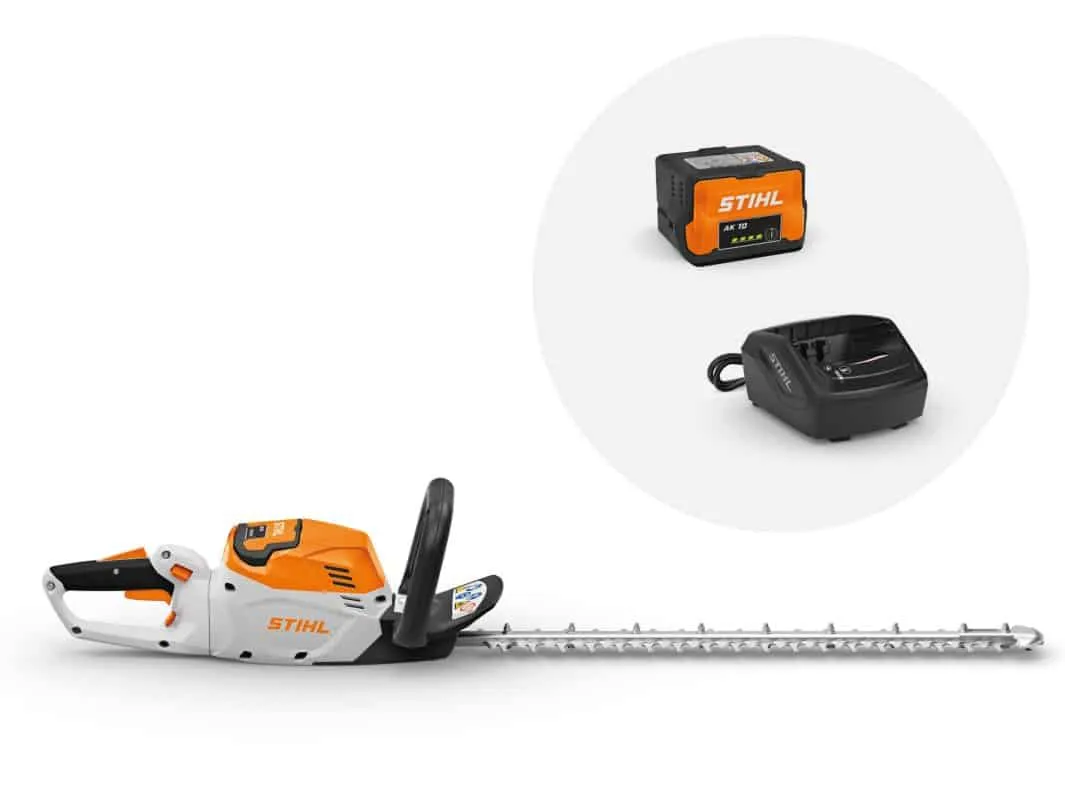 Taille-haie à batterie STIHL – HSA 60 – 60 cm (pack batterie AK 10 + chargeur AL 101) – Gamme AK