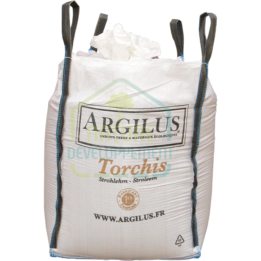 Torchis terre et paille prêt à l’emploi Argilus en Big-Bag