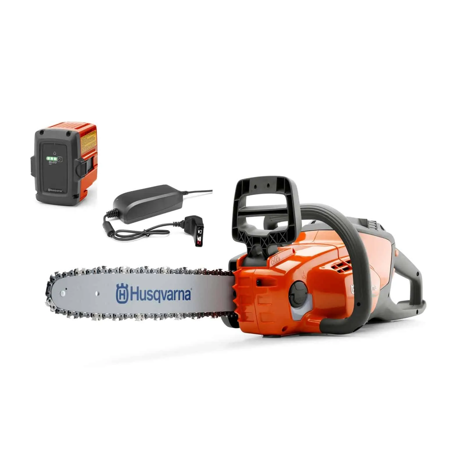 Tronçonneuse à batterie HUSQVARNA – 120i (pack batterie BLi20 ou 40-B140 et chargeur QC 80)